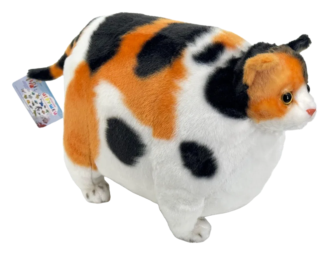 Мегакотик 17см, пятнистый, игрушка мягкая